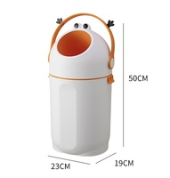 Poubelle à couches anti-odeur avec compartiments séparés pour l'élimination des couches de bébé