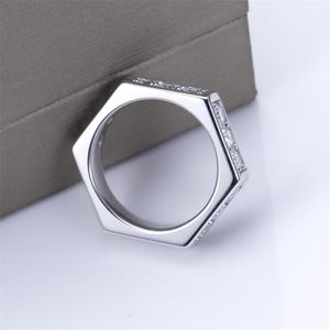 แหวนเพชรทรงกลมเงินแท้ 925 รุ่น MSR-1427 จาก Messi Jewelry - Product Image 3