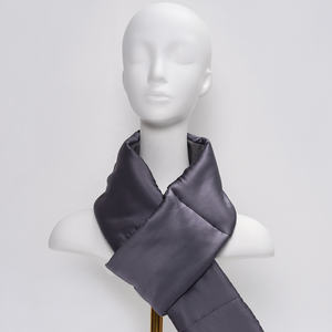 ผ้าพันคอไหมหม่อนแท้ 100% 6A สีพื้น กันน้ำ ระบายอากาศได้ดี ผ้าพันคอสั้นสำหรับฤดูหนาว ป้องกันความหนาวเย็น  รับสกรีนโลโก้ - Product Image 3