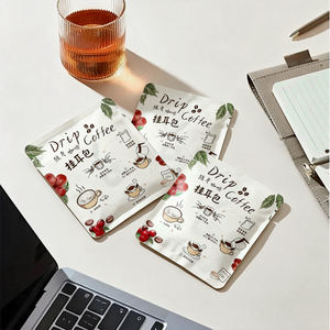 Sachet d'emballage individuel en aluminium à trois soudures, personnalisé et jetable, pour thé ou café filtre, format mini. - Product Image 1