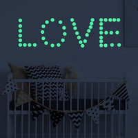Étoiles lumineuses points circulaires autocollants fluorescents autocollants muraux lumineux pour décoration de chambre d'enfants