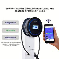 Borne de recharge murale Max Power 22 kW OCPP GBT CCS AC, borne de recharge murale pour véhicules électriques, chargeur de voiture électrique rapide de type 2