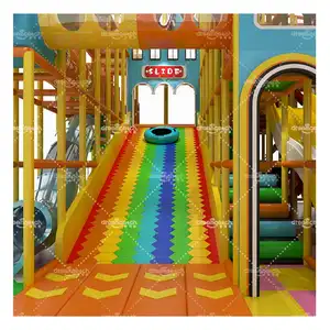Children Indoor Donut Slides Trampoline Mazes Large Soft Play Equipment Kids Indoor Playground