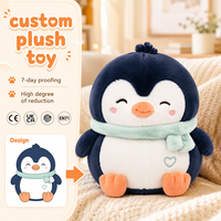 Peluche de Pingüino Personalizado OEM ODM con Llavero para Mascotas de Marca, Regalos Promocionales y Mercancía de IP