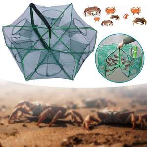 Pliable Double Noeud Piège De Pêche Hexagone Octogone <span class=keywords><strong>Filet</strong></span> De Coulée À La Main pour Écrevisses Crevettes <span class=keywords><strong>Poisson</strong></span> Catcher Cage Maille Outil - Product Image 6