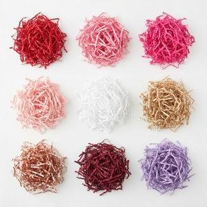 Eco Friendly <b>Crinkle</b> Tissue <b>Paper</b> Shredded Raffia Filler Multicolor Gift Box Packaging for Craft Craft Gift Box - Product Image 4
