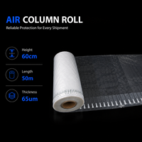 Rouleau de coussin gonflable 65 µm, matériau d'emballage à colonnes d'air, antichoc, pour le remplissage des espaces, idéal pour l'expédition de bouteilles de vin fragiles