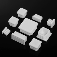 Bouchon carré en plastique noir obturant l'embout Tube tuyau insérer bouchon 10x10 ~ 100x100mm