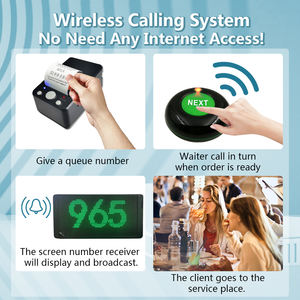ระบบเรียกคิวไร้สาย เครื่องออกตั๋วพร้อมหน้าจอขนาดใหญ่ ปุ่ม<span class=keywords><strong>ค</strong></span>วบ<span class=keywords><strong>ค</strong></span>ุมต่อไป เครื่องพิมพ์<span class=keywords><strong>ค</strong></span>วามร้อน - Product Image 2