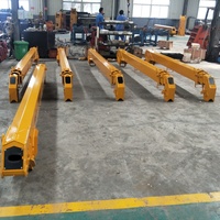 Crane Kecil 3.2t 4t 5t 6.3t 8t 10t 12t Crane Hidrolik Teleskopik yang Dipasang di Truk