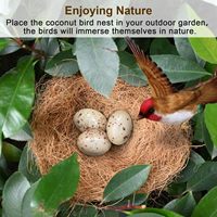 Fibre de coco pour nid d'oiseau, matériau de nidification pour canaris, lit d'hibitation en fibre de coco pour pinsons, substrat en vrac pour la ponte des œufs