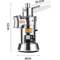 Machine à broyer la farine de piment et gingembre en acier inoxydable Machine à broyer la poudre super fine pour broyeur à marteaux Pulverizer Core Motor