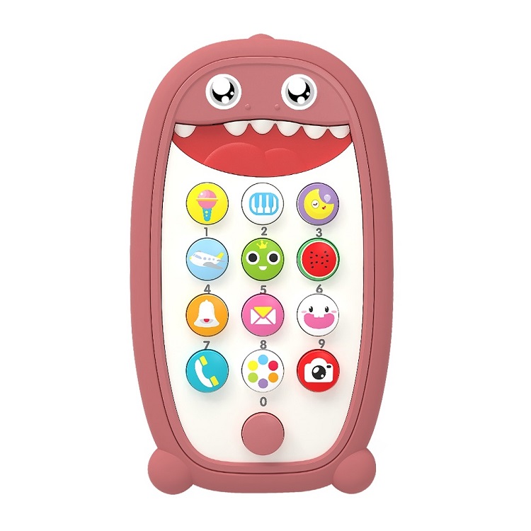 Детская игрушка-прорезыватель для мобильного телефона, мягкий чехол, музыка, светлый звук, песни, Обучающие музыкальные игрушки для детей