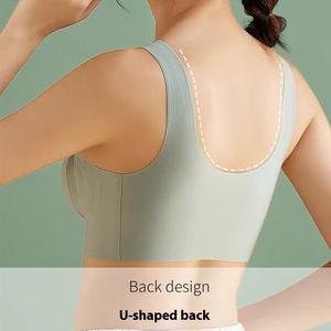 Factory-Direct Premium Wireless Sports Bra Push-Up Small Bust Breathable Seamless Knitted Everyday Yoga Gym Running <b>Wire</b> Free - Product Image 2