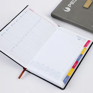 2026カスタムレザーカスタムロゴワークブックA5ジャーナル日記プランナー仕切りアジェンダ - Product Image 1