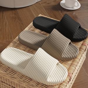 Chaussons d'intérieur respirants et antidérapants Evergreen, semelle extérieure en PE/PVC, tige en tissu extensible, doublure douce, tongs - Product Image 6