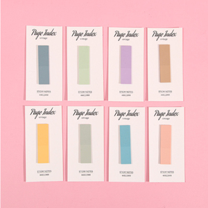 สติกเกอร์ดัชนีสัตว์เลี้ยงสี Morandi เครื่องเขียนนักเรียนแผ่นบันทึกย่อ50แผ่นใบโปรโมชั่น - Product Image 3