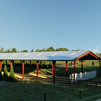 Entrepôt en acier Qingdao Horse Arena Barn House Kits avec prix Horse Stable avec toit