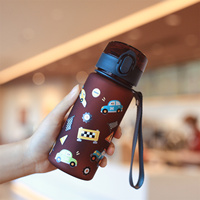 Gourde de Sport Givrée à Dégradé 400ML Personnalisable (Impression 3D) avec Poignée Portable, Bouteille d'Eau en Plastique à Boire Directement pour Enfants