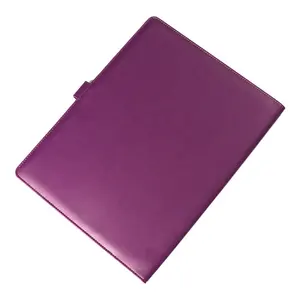 Factory available in custom Logo Pu leather cover A4 size inside page demo folder displaying book certificate collection
