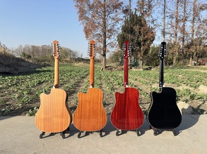 <span class=keywords><strong>Precio</strong></span> de Mayoreo <span class=keywords><strong>Guitarra</strong></span> Electroacústica Aiersi de <span class=keywords><strong>12</strong></span> <span class=keywords><strong>Cuerdas</strong></span> 41 Pulgadas Dreadnought Color Blanco con Logo Personalizado Instrumento de Cuerda Folclórico - Product Image 3