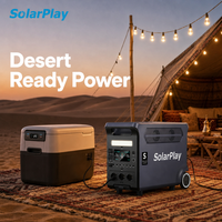 Solarplay Grosir Pembangkit Listrik Tenaga Surya 3840Wh Pengisian Cepat MPPT dengan Kotak Portabel yang Dibuat untuk Menahan Panas Ekstrem