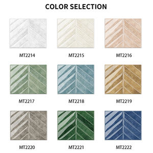 इनडोर नवीनीकरण के लिए आधुनिक घर सजावट दीवार स्टिकर शीट आसानी से स्थापित छील और छड़ी दीवार टाइल - Product Image 6