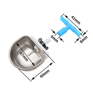 Thép không gỉ thỏ uống cốc thỏ uống tự động uống nước Bát trung chuyển cho thỏ - Product Image 3