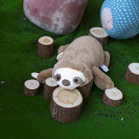 Peluche géante dinosaure paresseux de 58 cm, jouet lesté en coton PP pour filles et tout-petits