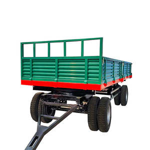 Remorque à benne hydraulique en acier de 6 tonnes pour ATV, avec côtés hauts, pour le transport de matériaux en vrac (sable et gravier) par tracteur - Product Image 5