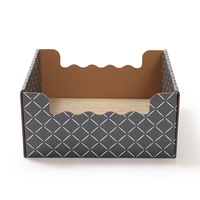 Boîte à gratter pour chat écologique 2-en-1 en carton ondulé