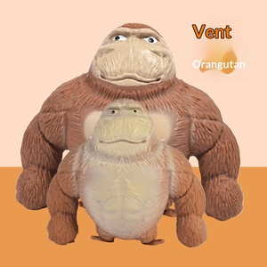 Divertido Juguete de Peluche de Gorila - Suave, Tipo Peluche, Alivia el Estrés, con Temática Animal, Regalo Novedoso para Adultos, Decoración de Escritorio - Product Image 3