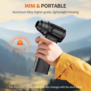 Le nouveau ventilateur portable rechargeable à affichage numérique à quatre vitesses, pour l'extérieur et l'intérieur, est conçu pour l'élimination de la neige et de la poussière. - Product Image 5