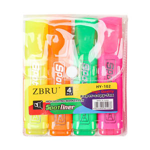 Hot-selling Bonvada Four-color Highlighter Pen <b>Sets</b> DIY <b>Notebook</b> Doodle Pens Student Key Marking and Marker Pens Wholesale - Product Image 2