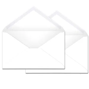 商务信封标准方形翻盖，粘性密封，非常适合邀请函、办公室、支票、信件、邮寄