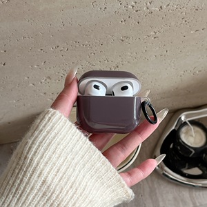 Estuche Rígido Brillante <span class=keywords><strong>de</strong></span> Color Sólido para Apple <span class=keywords><strong>Airpods</strong></span> 1 2 3 4 Pro 2, Funda para Auriculares Inalámbricos, Caja <span class=keywords><strong>de</strong></span> Carga para <span class=keywords><strong>Airpods</strong></span> Pro 3 - Product Image 3