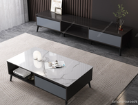 Meuble TV de salon en MDF de style chinois moderne, design écologique, compatible avec les téléviseurs de 65 pouces et plus