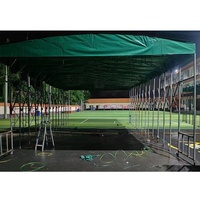 Carpa Plegable Portátil de PVC para Exteriores, Techo Deslizante, Cobertizo de Almacenamiento, Carpa para Coches, de Gran Venta