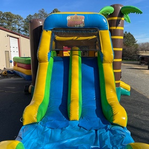 Toboggan aquatique gonflable commercial pour enfants, grande structure gonflable abordable, château gonflable roulant à vendre - Product Image 6