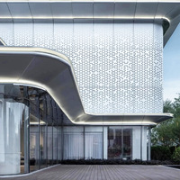 Site Web d'achat en ligne Alibaba, design moderne, panneau de façade en métal perforé, revêtement pour décoration extérieure