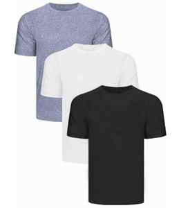 T-shirt d'été à séchage rapide pour hommes, col rond et manches courtes, T-shirt de course de loisir, T-shirt de gym surdimensionné - Product Image 1