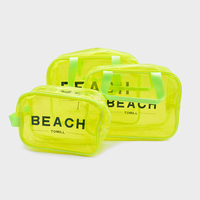 Sacs transparents étui de beauté pochette de maquillage pvc écologique gelée cosmétique transparent fermeture éclair maquillage sac de rangement