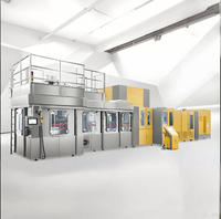Chaîne de production de boissons et d'eau pure automatique électrique de grande capacité (48 000 bph) avec soufflage, remplissage et bouchage intégrés
