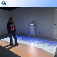 STAR PLAYER Système de sport interactif de projection au sol pour fitness et exercice, avec télécommande, projecteur de sol Full HD 1080p et jeux
