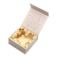 Emballage de boîte-cadeau vide magnétique de luxe de marque personnalisée en carton noir rigide de qualité supérieure avec couvercle magnétique