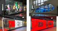 Écran de projection holographique d'intérieur de maille de la vente 3D chaude de grande taille de Bescan pour le spectacle et les événements étonnants