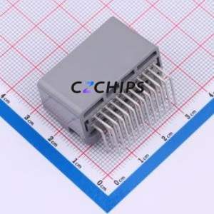 K137635WR-2x12B-PTSN Automotive Connector Bent Lead Through Hole Connector 24P 2.2mm 2 Right Angle Insert - Product Image 2