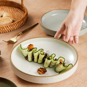 Elegante <span class=keywords><strong>di</strong></span> lusso 24 pezzi in porcellana goffrata ceramica bianca Set da pranzo stile bohémien pesce piatto <span class=keywords><strong>di</strong></span> <span class=keywords><strong>servizio</strong></span> per la casa a tema tropicale - Product Image 6