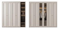 Armoire en bois massif multi-styles la plus vendue pour la chambre et le salon de la villa, espace de rangement