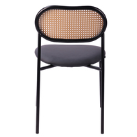 Chaise de restaurant en rotin pour salle à manger moderne nordique bon marché en gros pour l'extérieur chaise de table à manger pour salle à manger pour restaurant